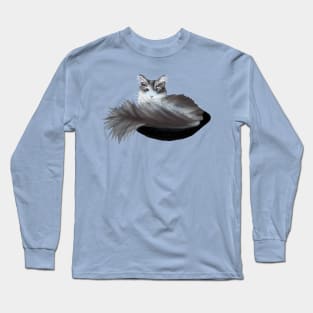 Majestic cat in starry bowl Long Sleeve T-Shirt